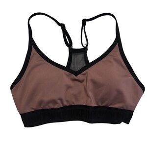 PINK Victoria's Secret Black and Brown lined Sports Bra